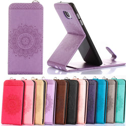 Embossed Flip Stand Case For Samsung Galaxy S8