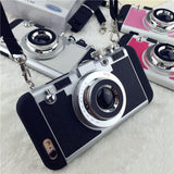 Retro Camera Inspired Case v2 For iPhone X To iPhone 5  - Comes with Free Lanyard!