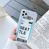Paraíba Series - World Cities Plane Ticket Cases for iPhone