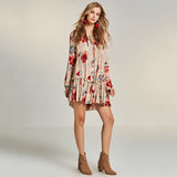 Floral Pleated Dress