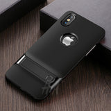 Flip Kickstand Shock Proof Back Cover For iPhone X by H&A