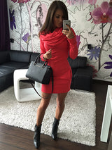 Kardashian Style Hot Winter Knit Dress