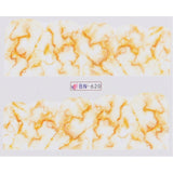 Broken Marble Theme | 12 Colors To Choose From | Nail Art Decals