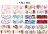 Special Set #2 - 12 Designs Per Big Sheet | Valentine Inspired Nail Art Decals